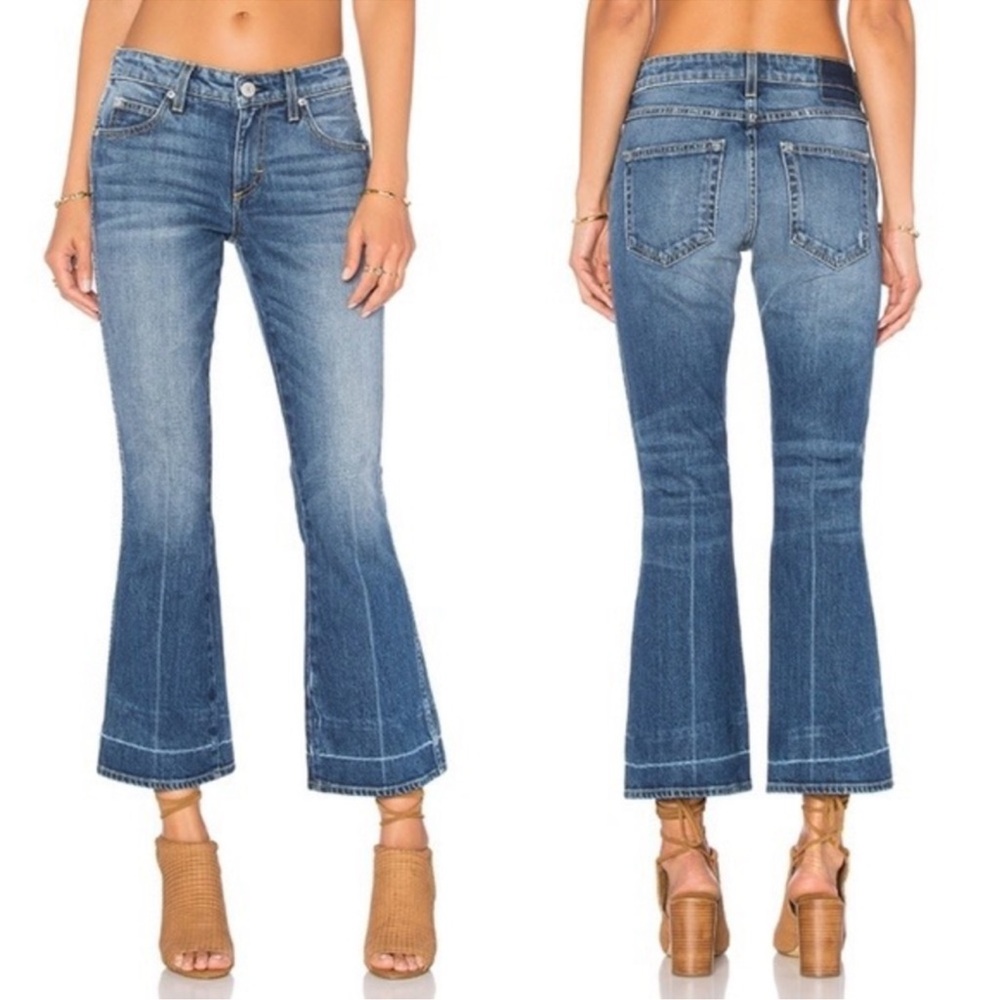 AMO Jane Crop Jeans in Recess Flare Ankle size 26